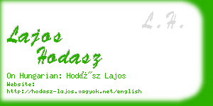 lajos hodasz business card